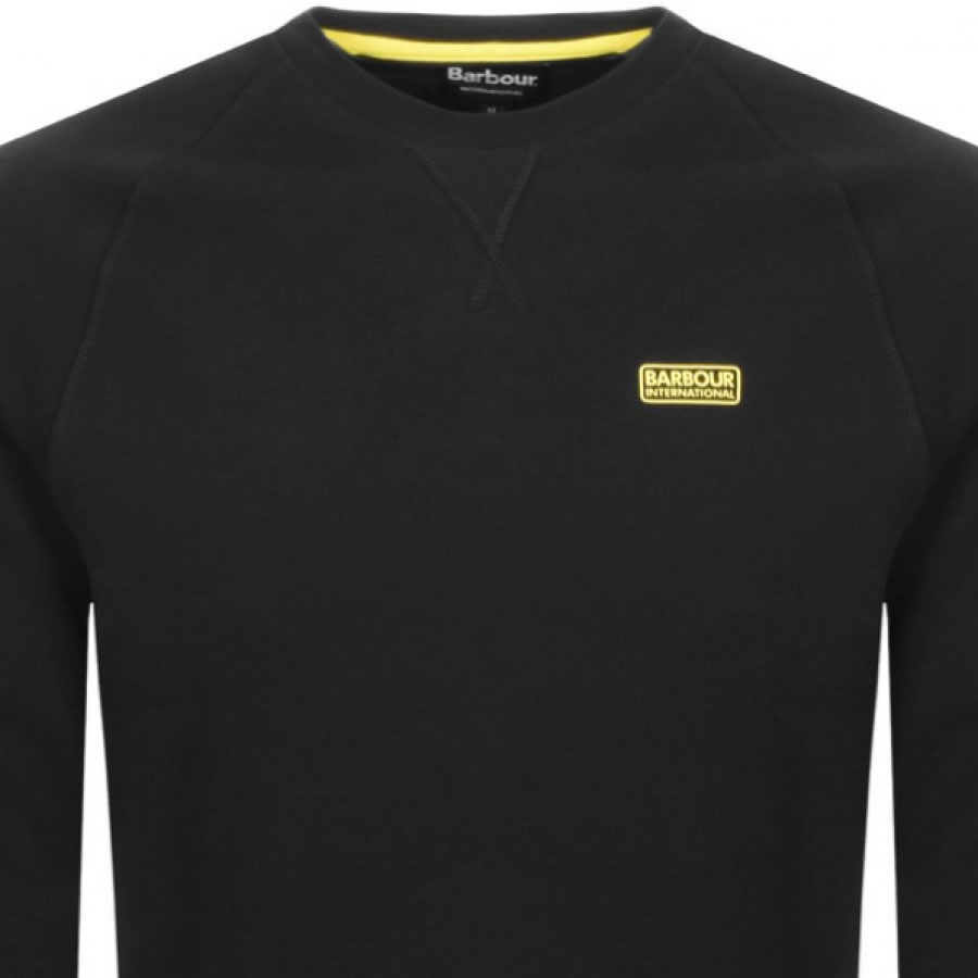 Alternative Image for ProductBarbour International Crew Neck Sweatshirt Black2